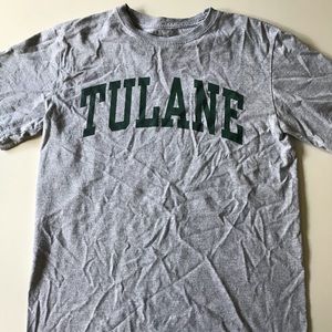 Grey Tulane tee shirt